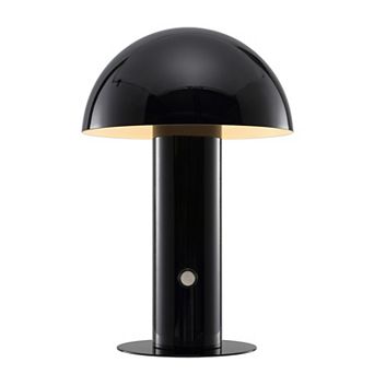 Boletus Contemporary Bohemian Rechargeablecordless Iron Integrated Led Mushroom Table Lamp