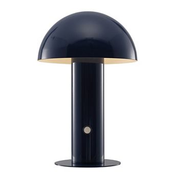 Boletus Contemporary Bohemian Rechargeablecordless Iron Integrated Led Mushroom Table Lamp