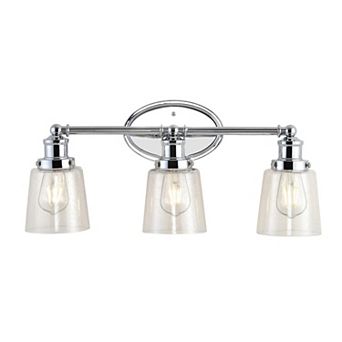 Beverly Iron/Seeded Glass Classic Cottage LED Vanity Light
