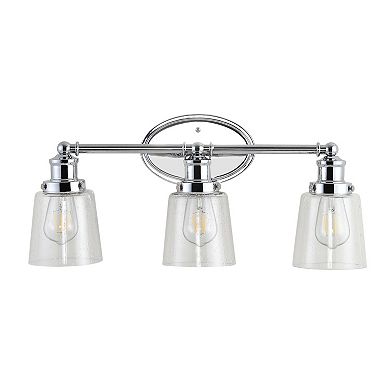 Beverly Iron/Seeded Glass Classic Cottage LED Vanity Light