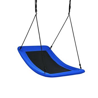 Kids Saucer Tree Swing Platform Swing with Adjustable Ropes for Outdoor Play