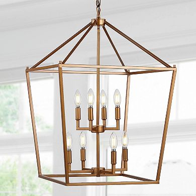 PagodaBulb Lantern Metal LED Pendant