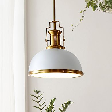Homer Modern Industrial Iron LED Dome Pendant