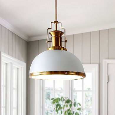 Homer Modern Industrial Iron LED Dome Pendant
