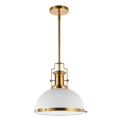 Homer Modern Industrial Iron LED Dome Pendant
