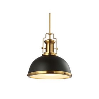 Homer Modern Industrial Iron LED Dome Pendant