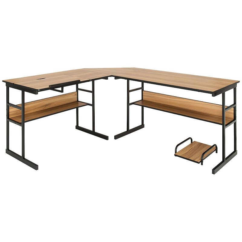 Kohls l deals shaped desk