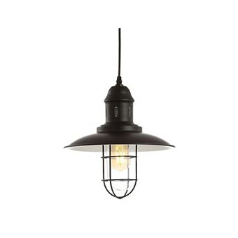 Deere Adjustable Iron/Glass Cage Light LED Pendant