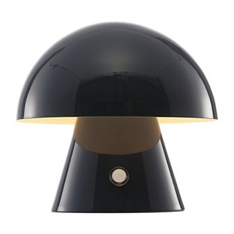 Porcini Contemporary Bohemian Rechargeablecordless Iron Integrated Led Mushroom Table Lamp