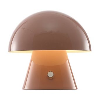 Porcini Contemporary Bohemian Rechargeablecordless Iron Integrated Led Mushroom Table Lamp