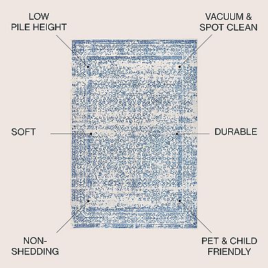 Inigo Cottage Medallion Area Rug