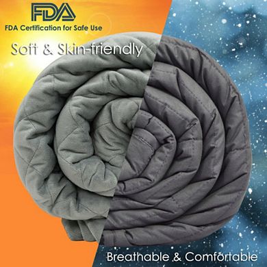 15 lbs Weighted Blanket with Soft Crystal Cover