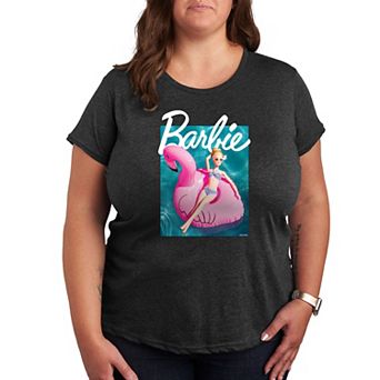 Plus Barbie® Pool Flamingo Graphic Tee