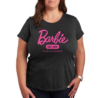 Plus Barbie® Pink Is Power Graphic Tee