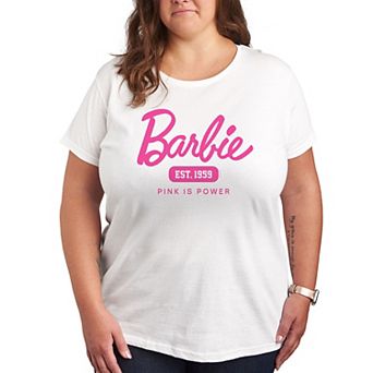 Plus Barbie® Pink Is Power Graphic Tee