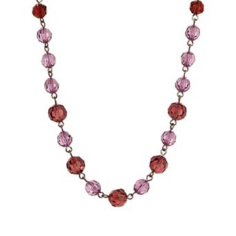 1928 Linked Faceted Bead Necklace