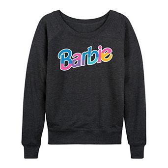 Women's Barbie® Dollhouse Logo French Terry Long Sleeve Tee