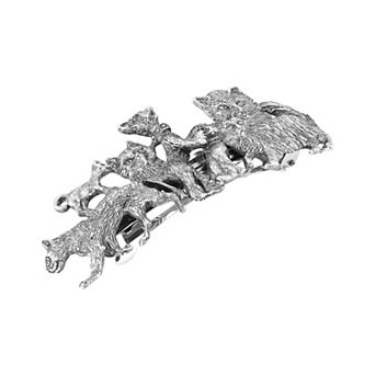 1928 Pewter Cat Hair Barrette