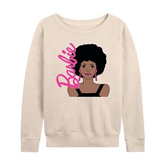 Women's Barbie® Afro Art French Terry Long Sleeve Tee