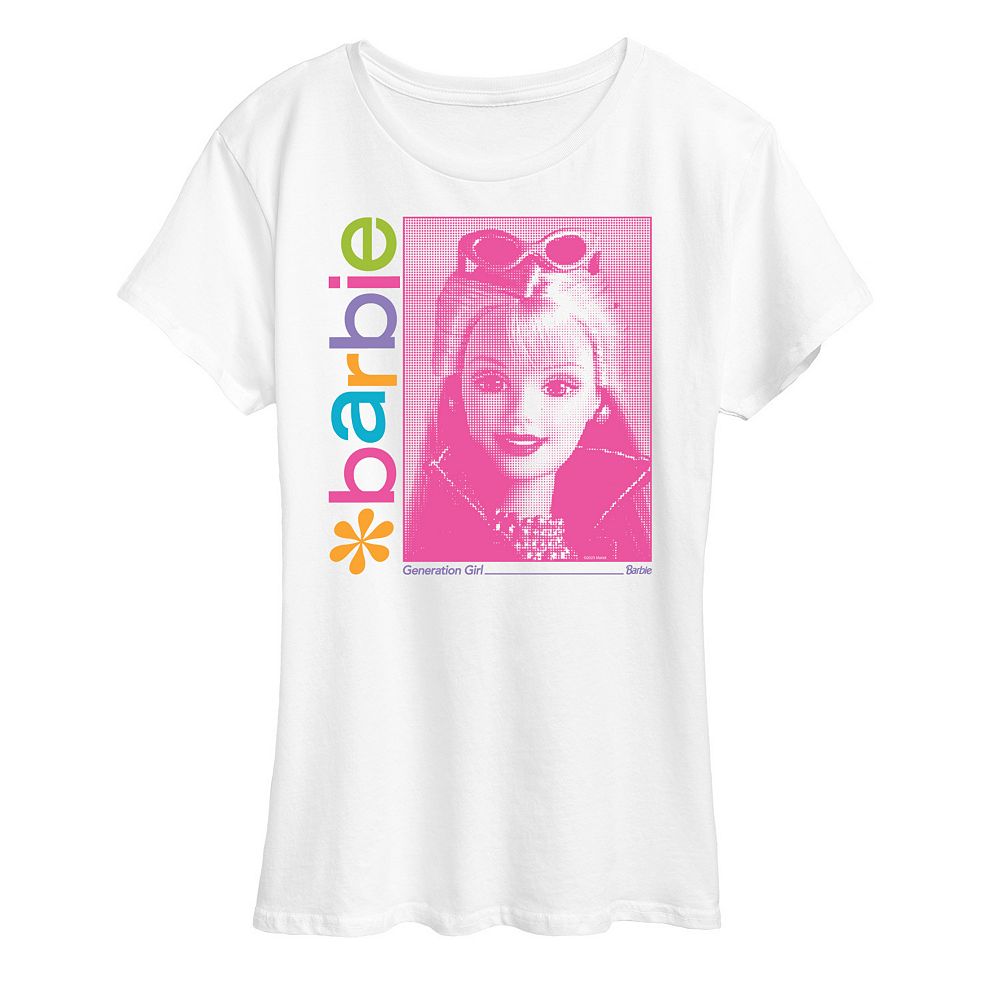 希少デザイン 80s 90s Barbie プロモ Tシャツ USA製 白 L Women's Barbie® 90's Generation Girl Graphic Tee