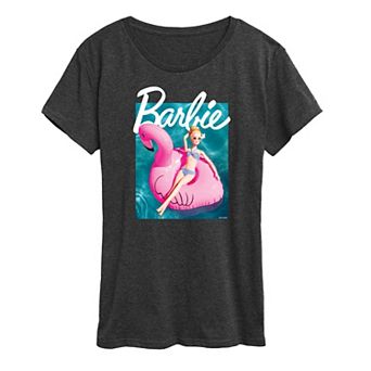 Women's Barbie® Pool Flamingo Graphic Tee