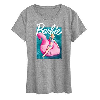 Women's Barbie® Pool Flamingo Graphic Tee