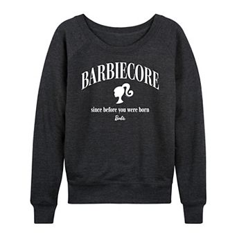 Women's Barbie® Since Before You Were Born French Terry Long Sleeve Tee