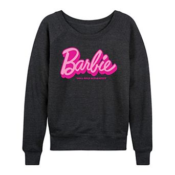 Women's Barbie® Doll Sold Separately French Terry Long Sleeve Tee