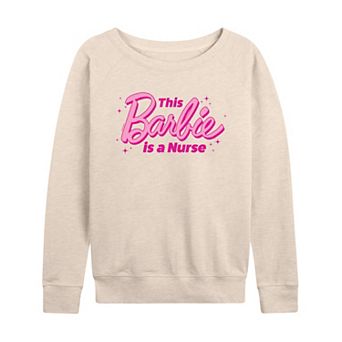 Women's Barbie® This Barbie Is A Nurse French Terry Long Sleeve Tee