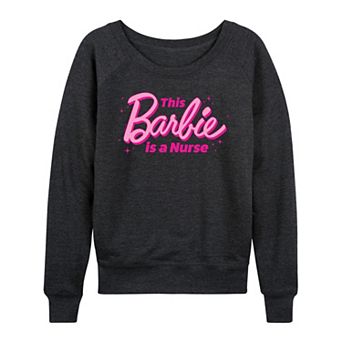 Women's Barbie® This Barbie Is A Nurse French Terry Long Sleeve Tee