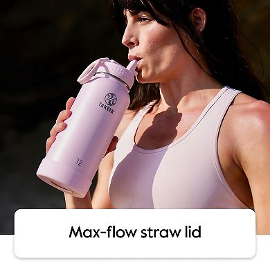 Takeya Actives 24-oz. Lilac Straw Water Bottle