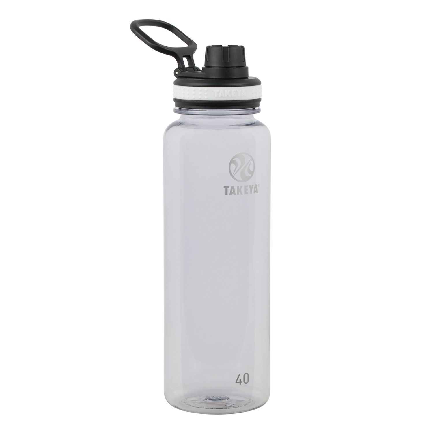 Takeya Sport Water Bottle - 40oz Tritan, Spout Lid, Leakproof, Ice Cold For Hours