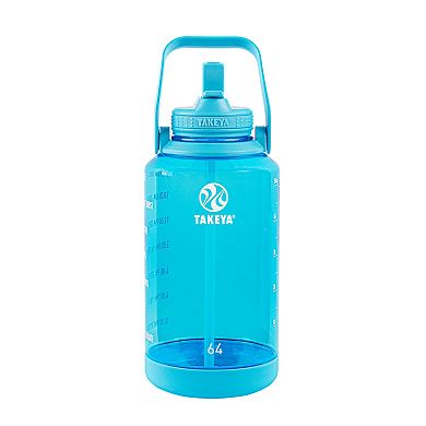 Takeya Tritan 64-oz. Motivational Straw Water Bottle