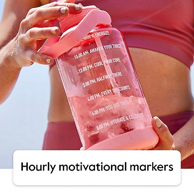 Takeya Tritan 64-oz. Straw Motivational Water Bottle