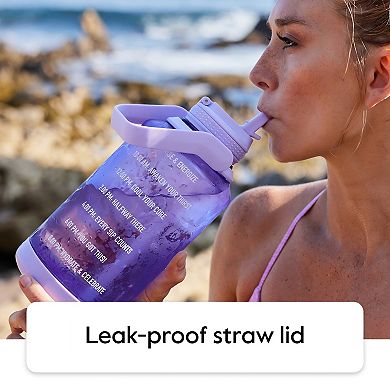 Takeya Tritan 64-oz. Straw Motivational Water Bottle