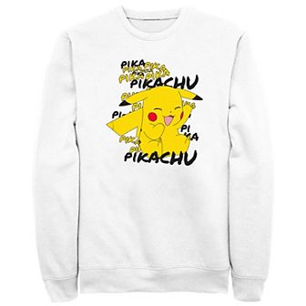 Men's Pokemon Pikachu Laughing Fleece Sweatshirt