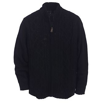 Gioberti Men's Heavy Weight Cardigan Twisted Knit Regular Fit Full-zipper Sweater