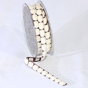 Blocks Woven Edge Craft Ribbon