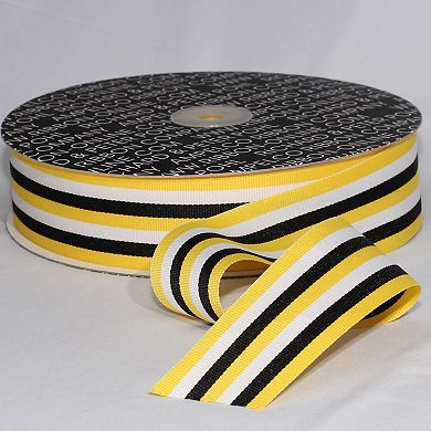 Striped Woven Grosgrain Craft Ribbon 1.5" X 55 Yards