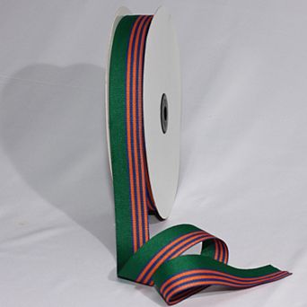 Striped Woven Grosgrain Craft Ribbon 1" X 55 Yards