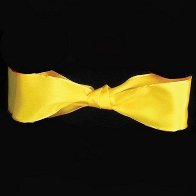 Bright Yellow Solid Wired Ribbon 0.25" X 108 Yards