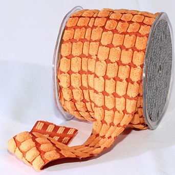 Blocks Motif Woven Edge Craft Ribbon 1.5" X 20 Yards