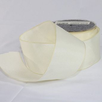 White And Pink Striped Pattern Woven Grosgrain Craft Ribbon 1.5" X 55 Yards