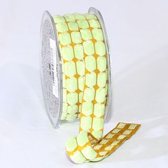 Blocks Woven Edge Craft Ribbon