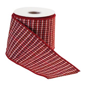 Holiday Theme Wired Polyester Ribbon