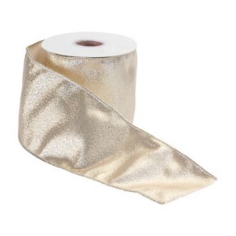 Holiday Theme Wired Polyester Ribbon