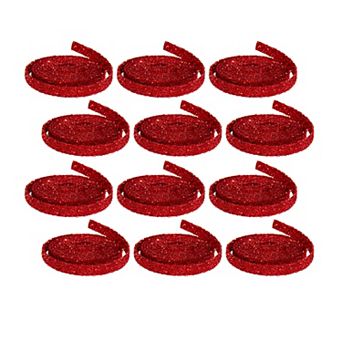 Glitter Rope Ribbon (set Of 12 Rolls)