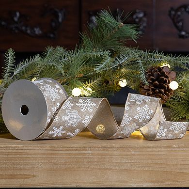 Wired Polyester Holiday Ribbon (Set Of 2)