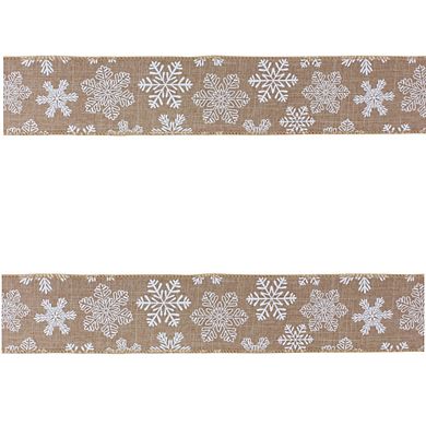 Wired Polyester Holiday Ribbon (Set Of 2)