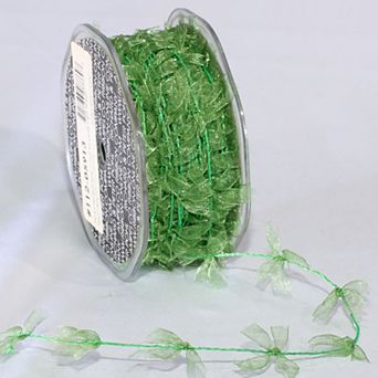 Sheer Christmas Wired Craft Ribbon Garland